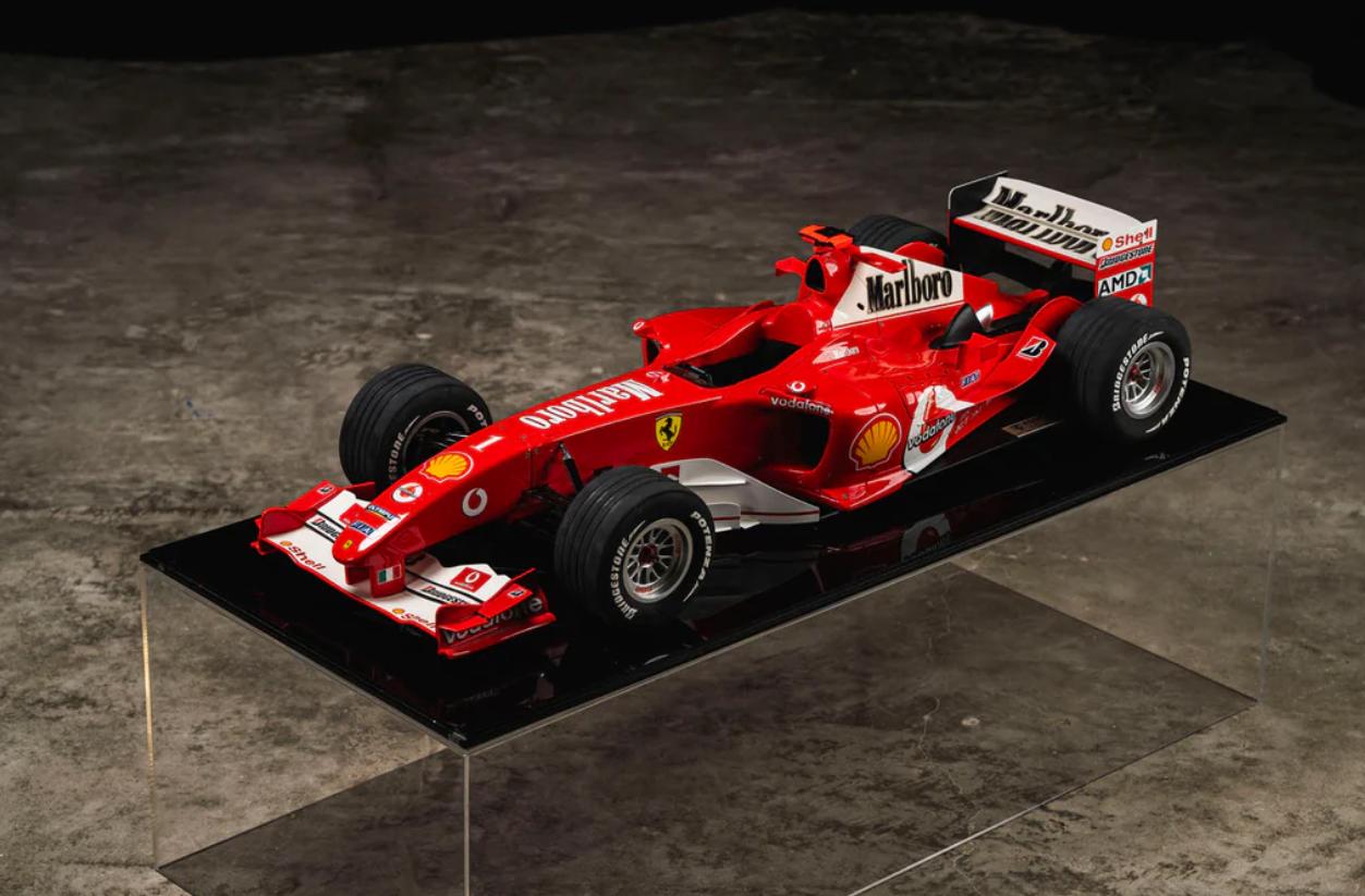 2004 FERRARI FORMULA CAR 1:5 SCALE MICHAEL SCHUMACHER WORLD CHAMPION MODEL