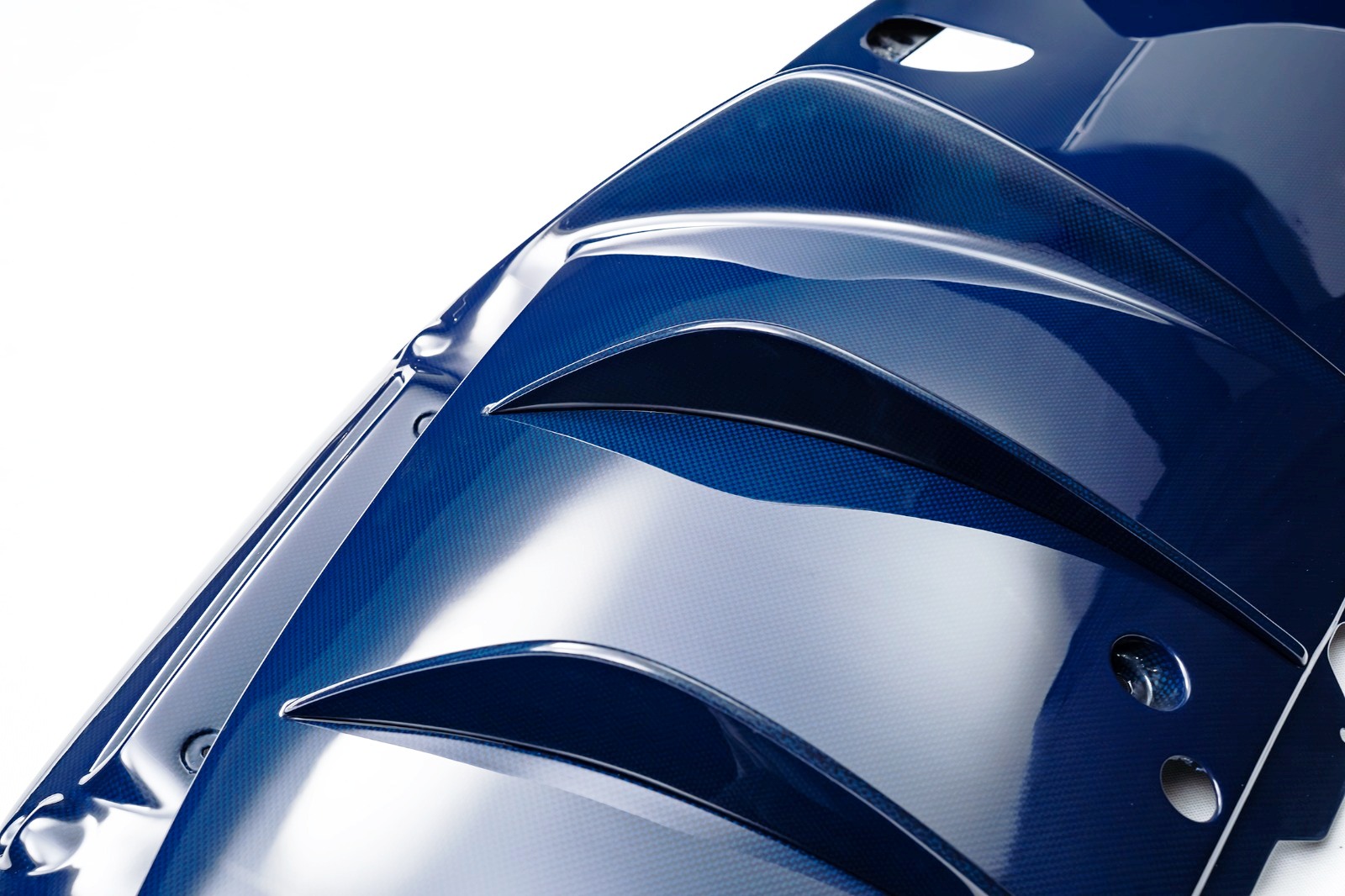 FERRARI 296 OEM PATTERN BLUE CARBON FIBER PARTS