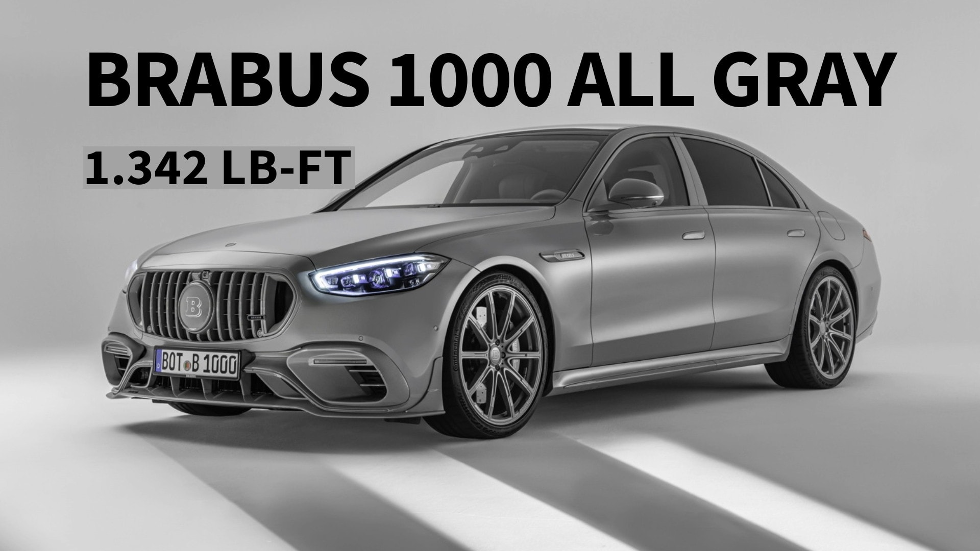 Brabus Upgrades Mercedes-AMG S 63 to 1,000HP Monster