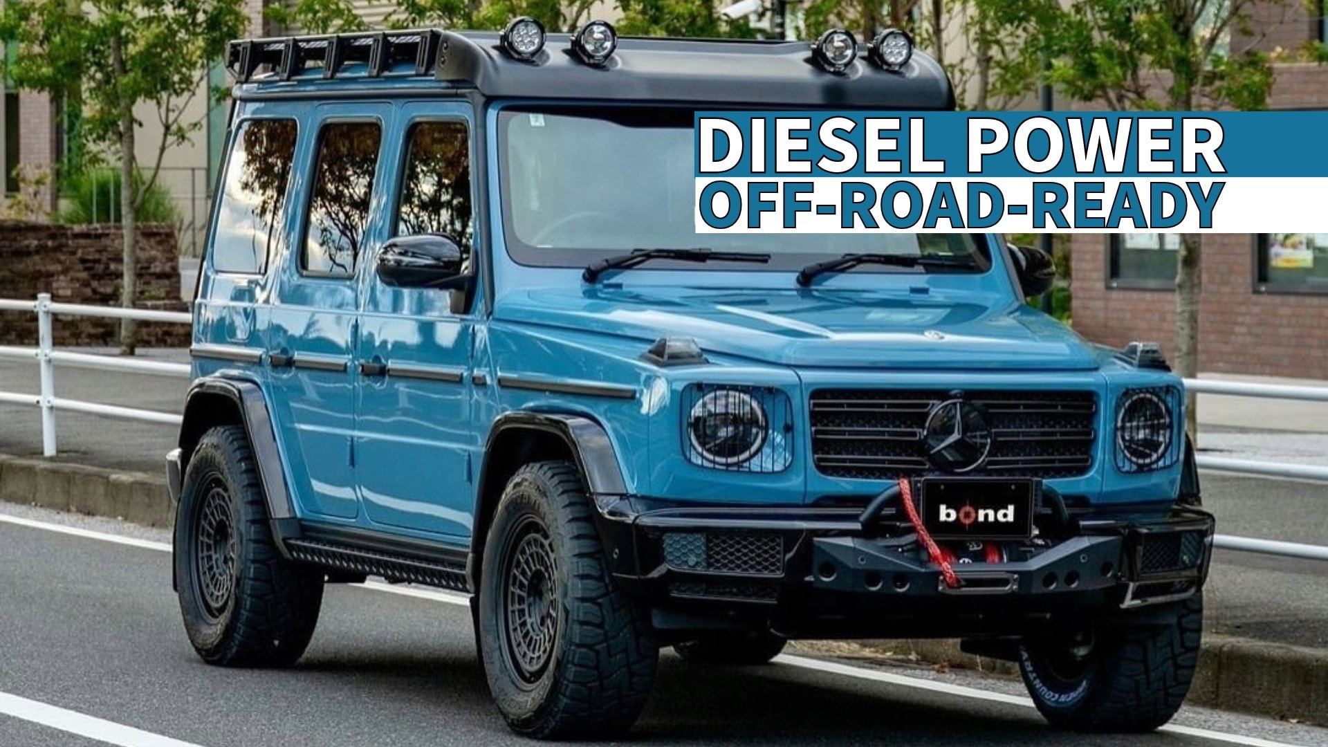 Off-Road Ready Diesel G-Wagen with Custom Wheels