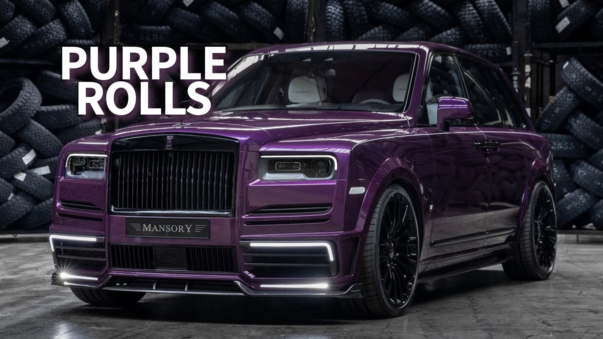 Purple Rolls-Royce Cullinan by Mansory