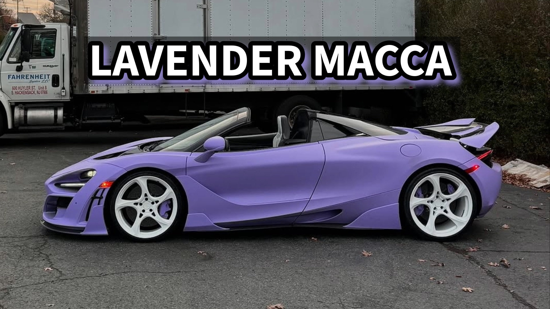 Modified McLaren 720S Spider in Lavender Wrap
