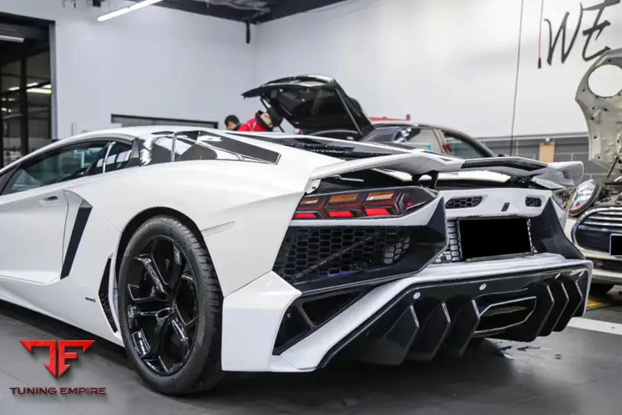 2011-2016 Lamborghini Aventador Lp700 @ Lp740 Coupe & Roadster Sv Style Rear Bumper Bsd
