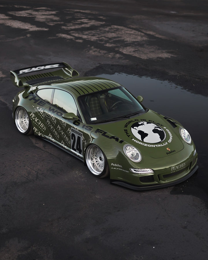 PORSCHE BODY KIT AND FORGED WHEELS-38