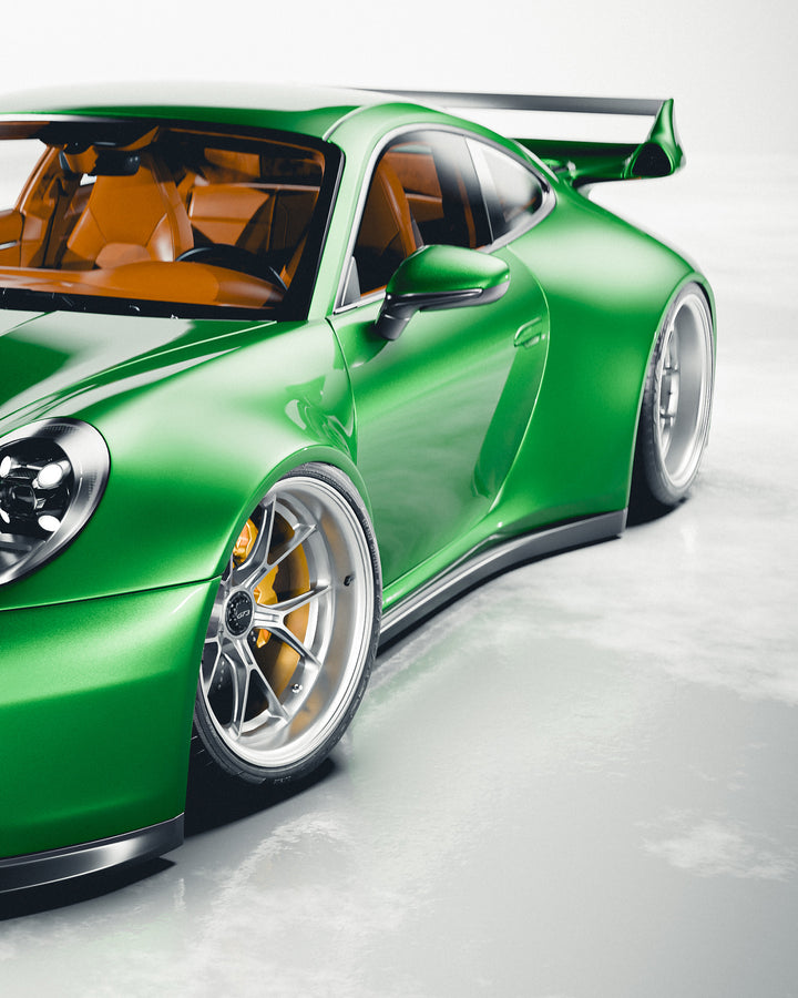 PORSCHE BODY KIT AND FORGED WHEELS-34