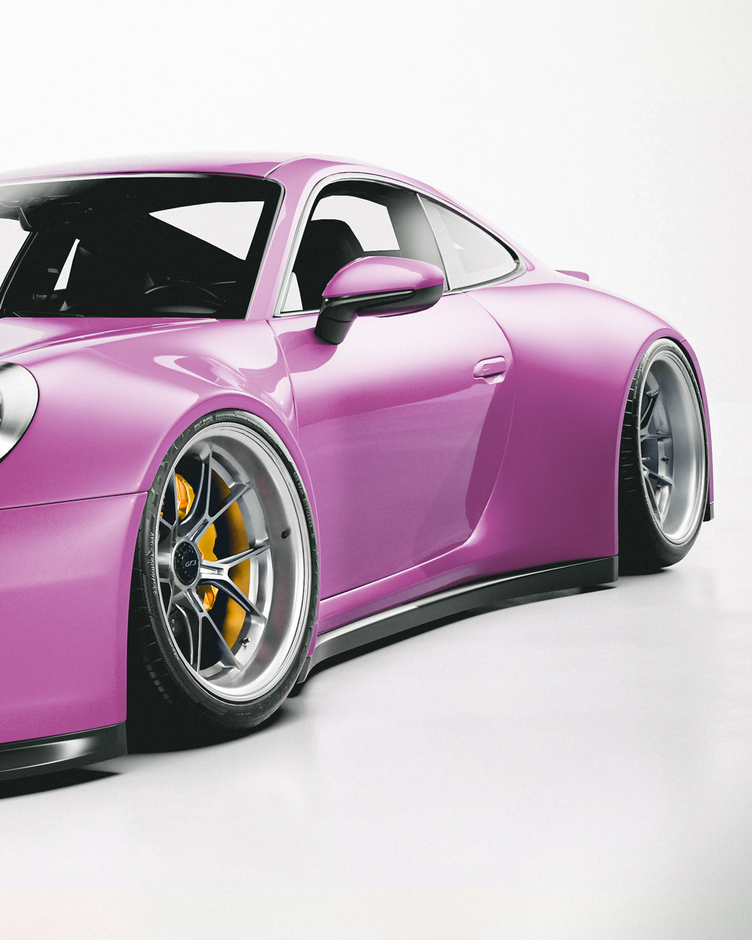 PORSCHE BODY KIT AND FORGED WHEELS-33
