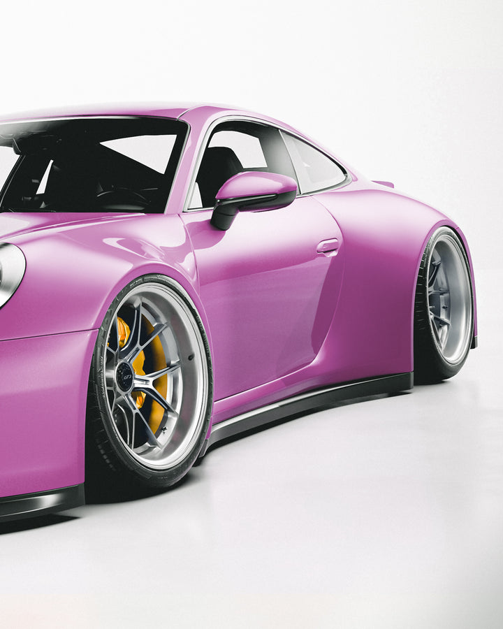 PORSCHE BODY KIT AND FORGED WHEELS-33