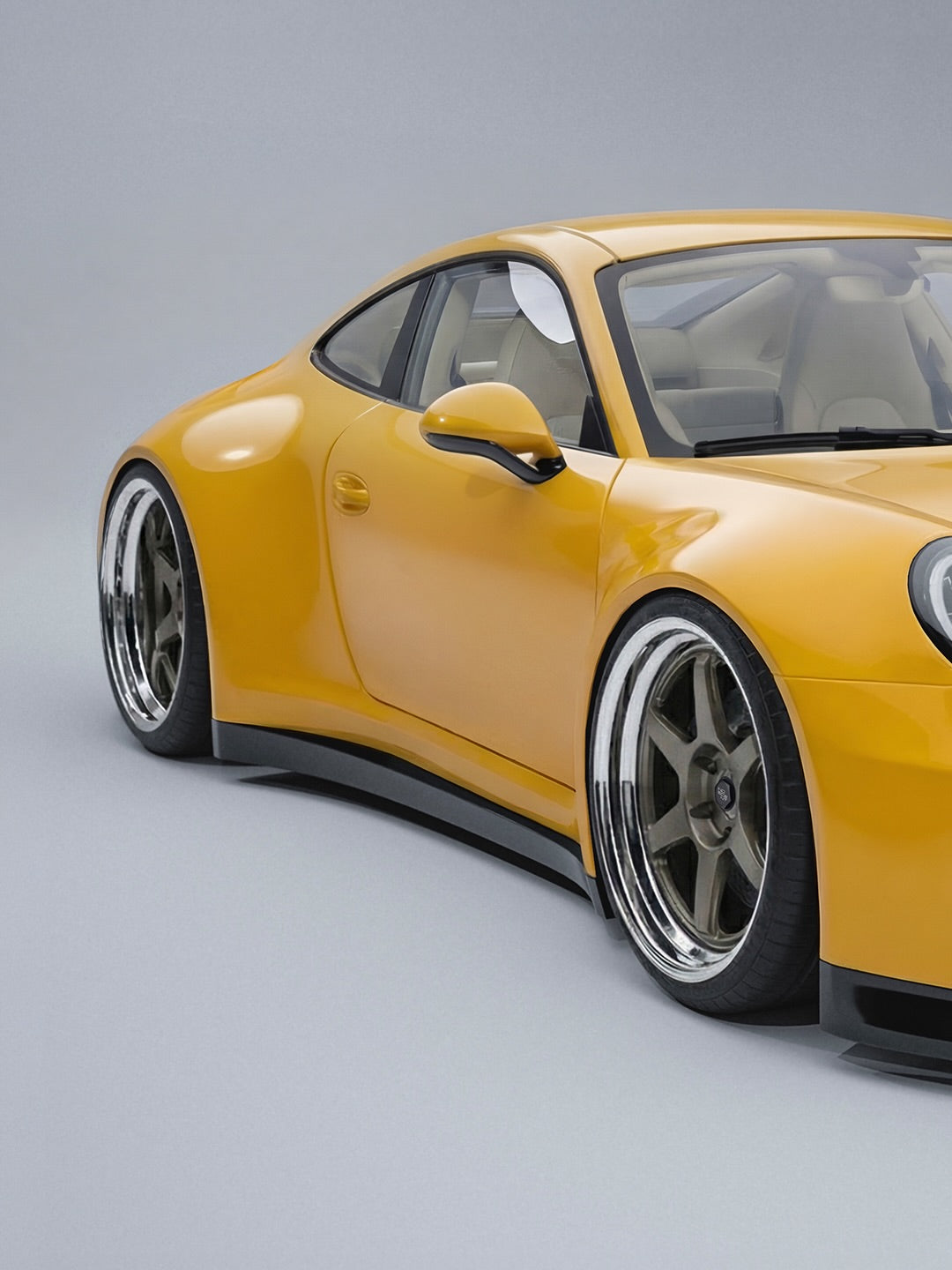 PORSCHE BODY KIT AND FORGED WHEELS-14