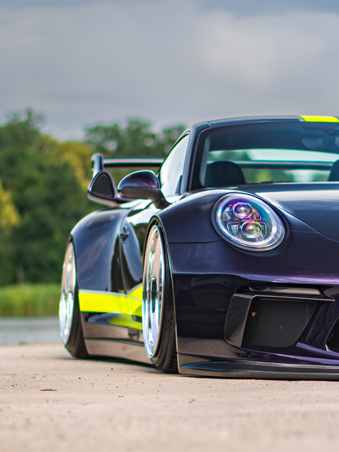 PORSCHE BODY KIT AND FORGED WHEELS-16