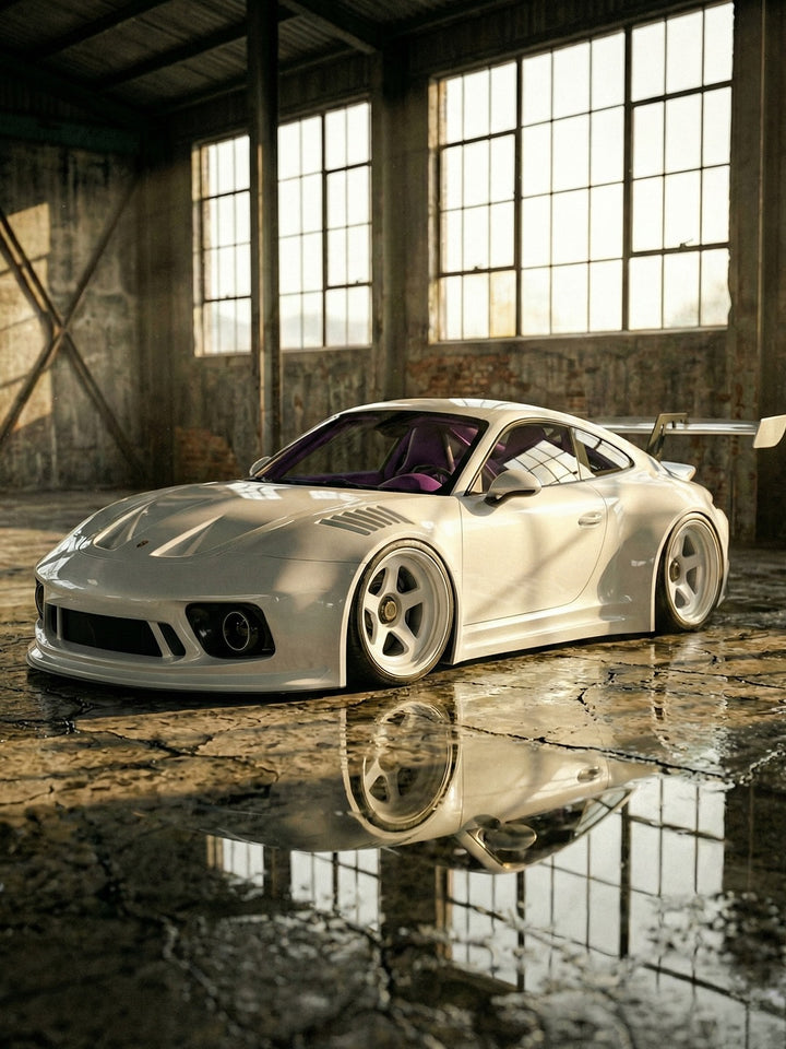 PORSCHE BODY KIT AND FORGED WHEELS-50