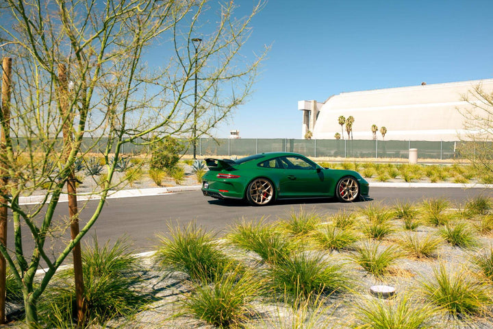 PORSCHE GT3 FORGED WHEELS AND EXHAUST SYSTEM
