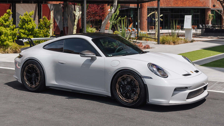 PORSCHE GT3 FORGED WHEELS AND EXHAUST SYSTEM