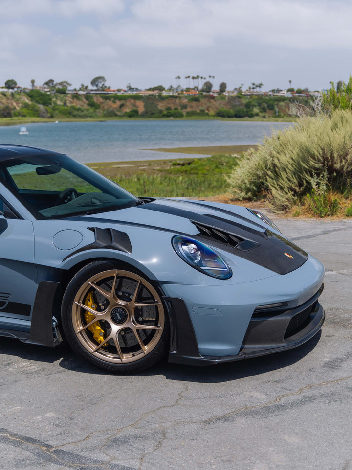 PORSCHE GT3RS FORGED WHEELS AND EXHAUST SYSTEM