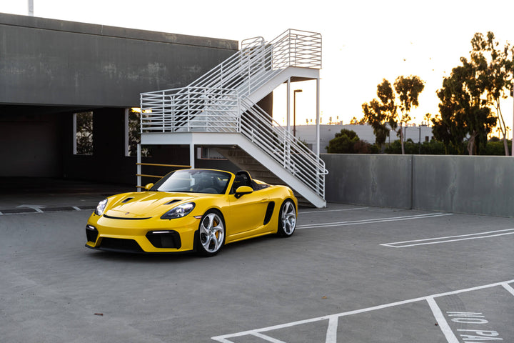 PORSCHE 718 SPYDER FORGED WHEELS AND EXHAUST SYSTEM