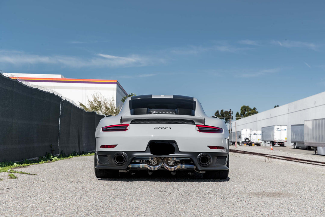 PORSCHE GT2RS FORGED WHEELS AND EXHAUST SYSTEM
