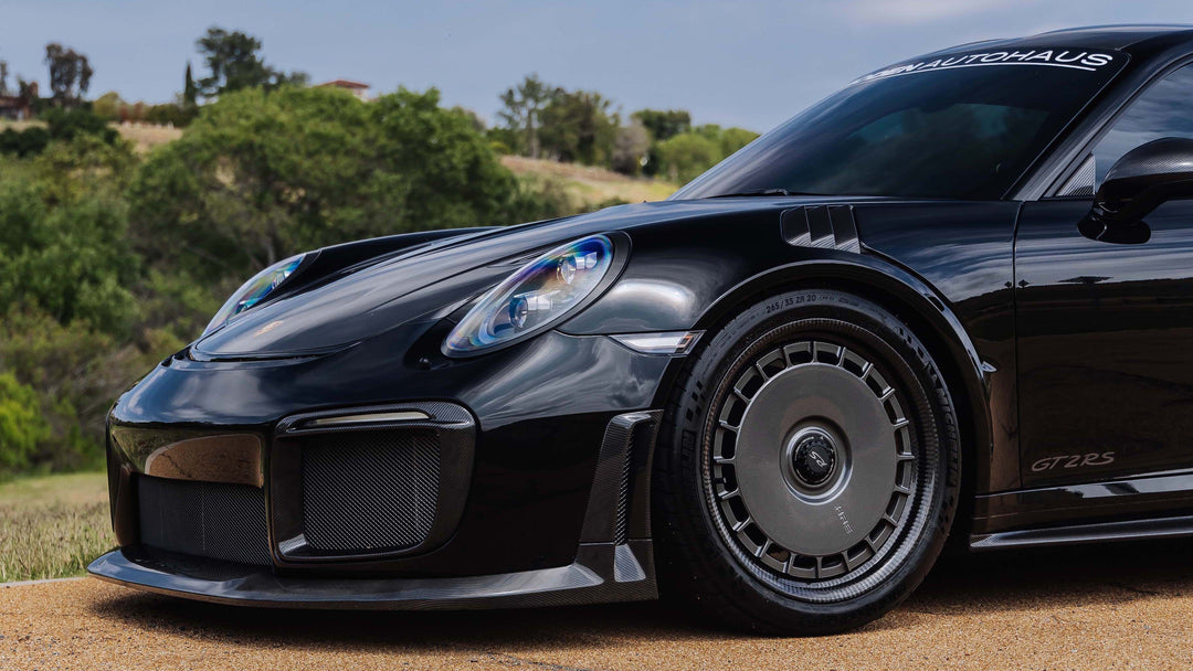 PORSCHE GT2RS FORGED WHEELS AND EXHAUST SYSTEM