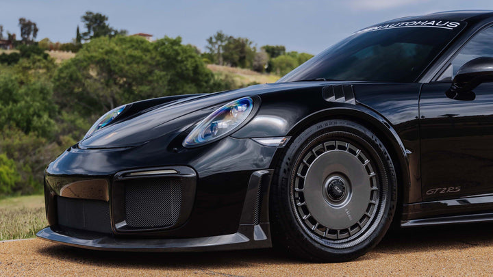 PORSCHE GT2RS FORGED WHEELS AND EXHAUST SYSTEM