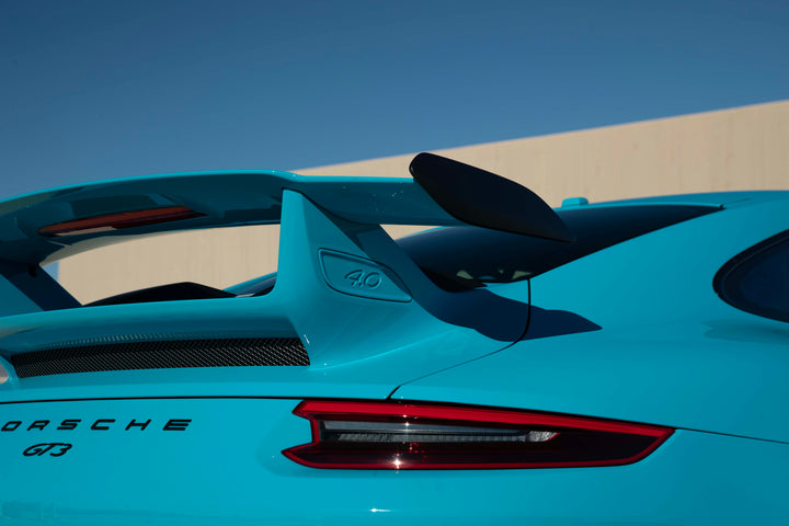 PORSCHE GT3 FORGED WHEELS AND EXHAUST SYSTEM