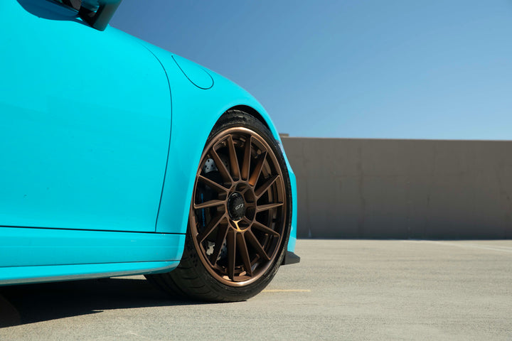 PORSCHE GT3 FORGED WHEELS AND EXHAUST SYSTEM
