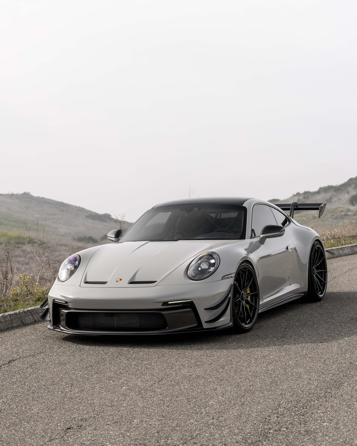 PORSCHE GT3 FORGED WHEELS AND EXHAUST SYSTEM