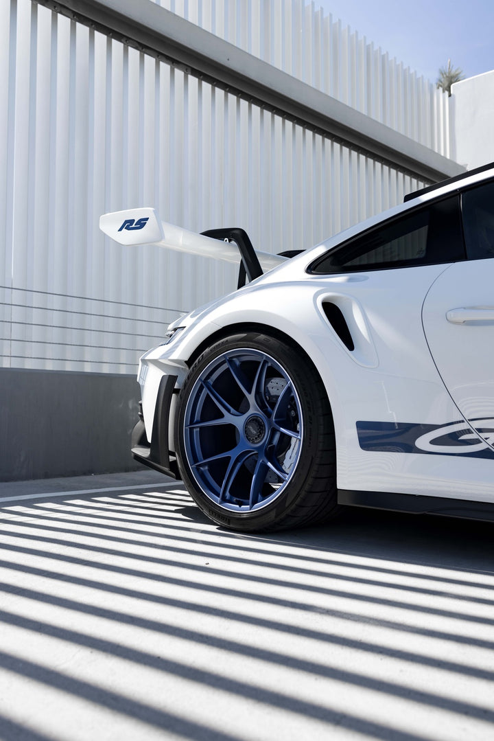 PORSCHE GT3RS FORGED WHEELS AND EXHAUST SYSTEM