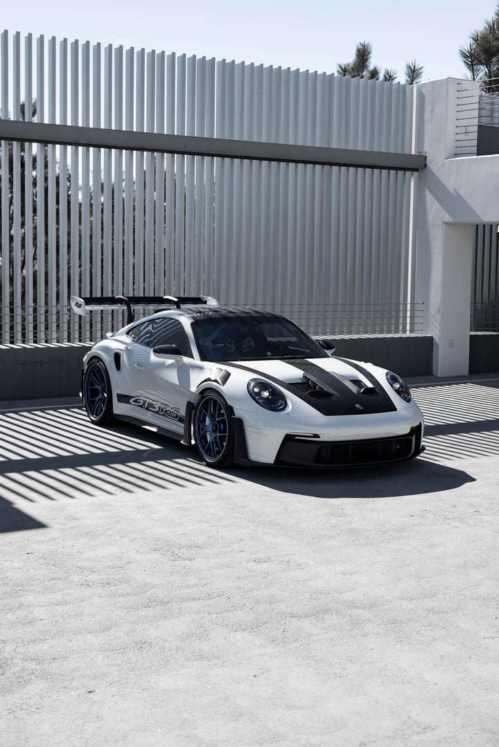 PORSCHE GT3RS FORGED WHEELS AND EXHAUST SYSTEM