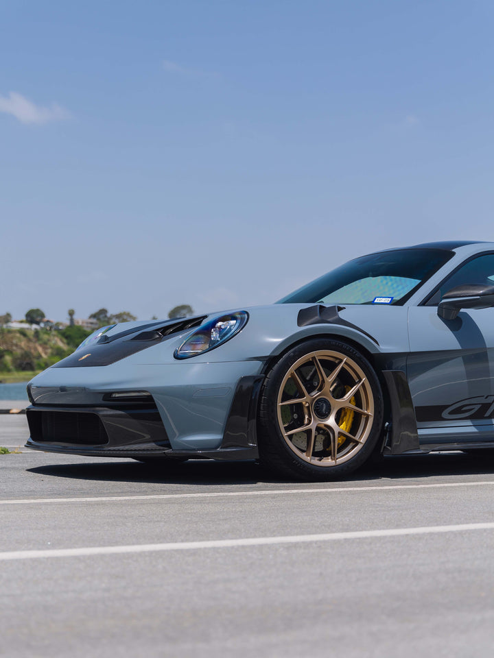 PORSCHE GT3RS FORGED WHEELS AND EXHAUST SYSTEM