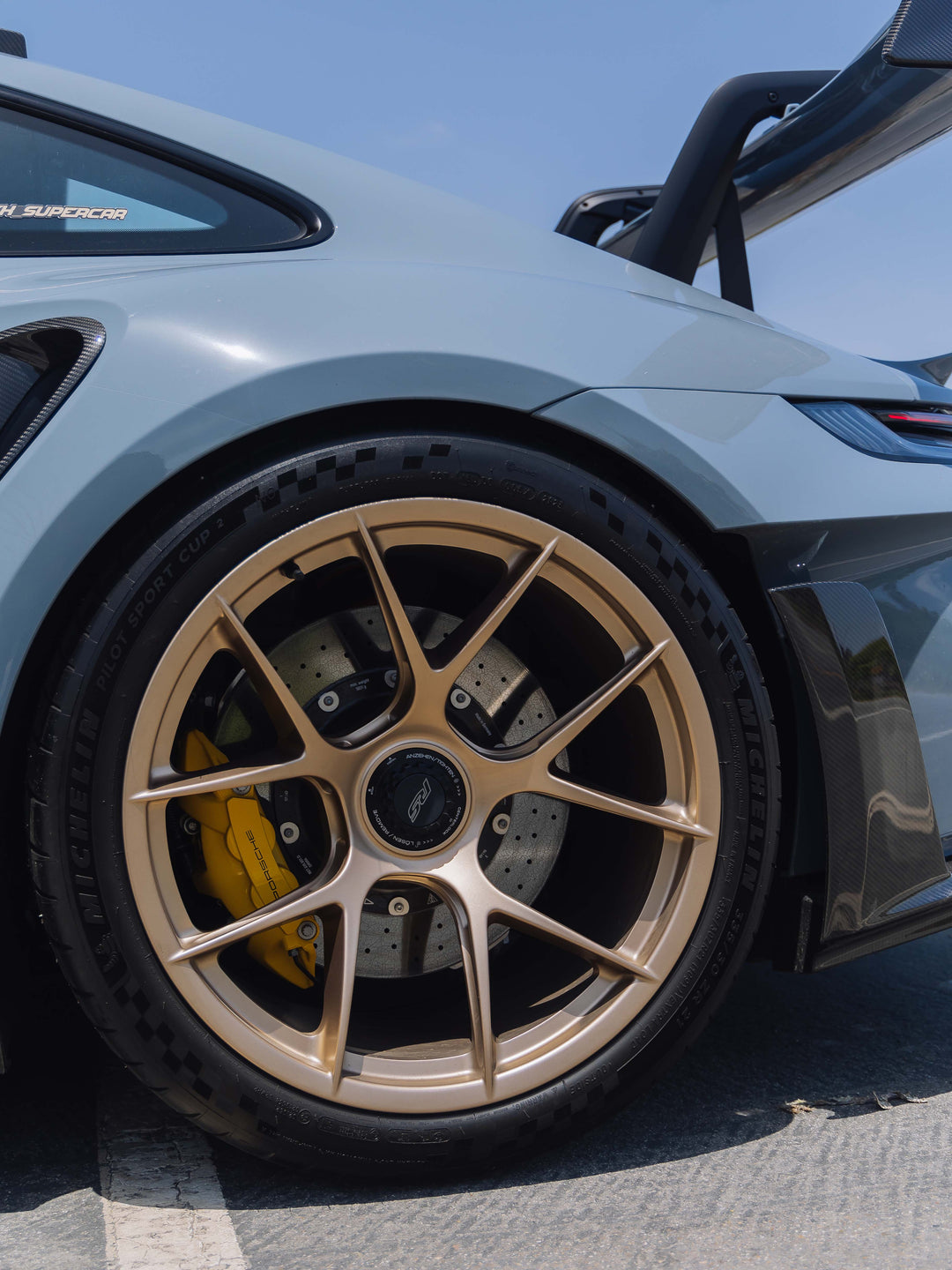 PORSCHE GT3RS FORGED WHEELS AND EXHAUST SYSTEM