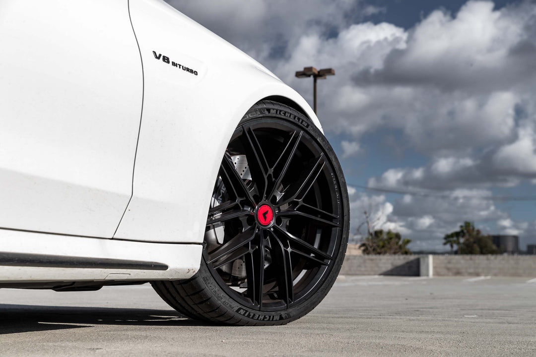MERCEDES BENZ C63 AMG FORGED WHEELS AND EXHAUST SYSTEM