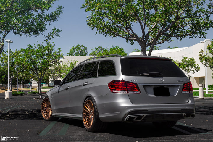 MERCEDES BENZ E63 AMG FORGED WHEELS AND EXHAUST SYSTEM