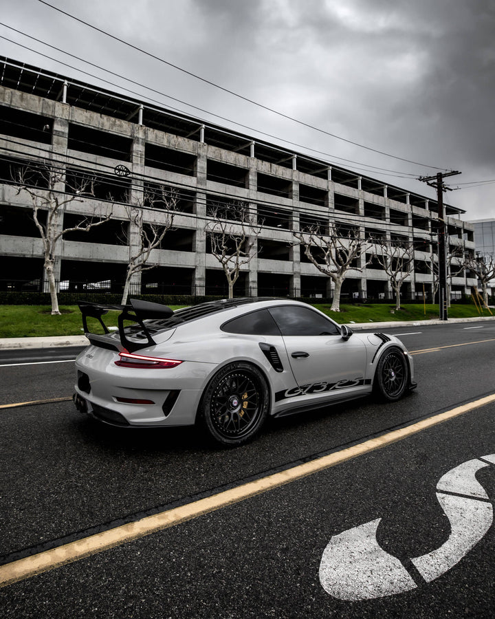 PORSCHE GT3RS FORGED WHEELS AND EXHAUST SYSTEM