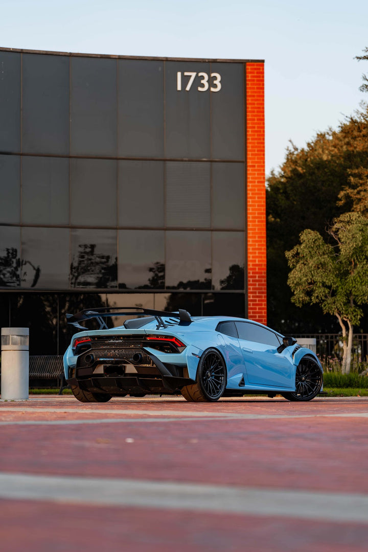LAMBORGHINI HURACAN STO FORGED WHEELS AND EXHAUST SYSTEM