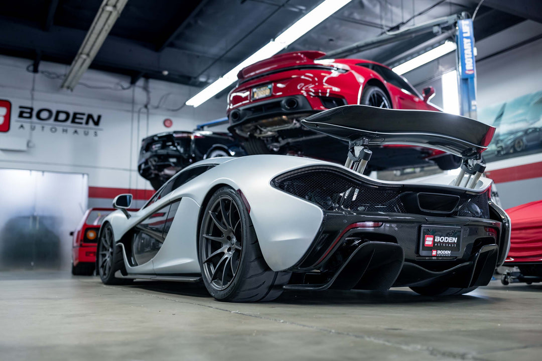 MCLAREN P1 FORGED WHEELS AND EXHAUST SYSTEM