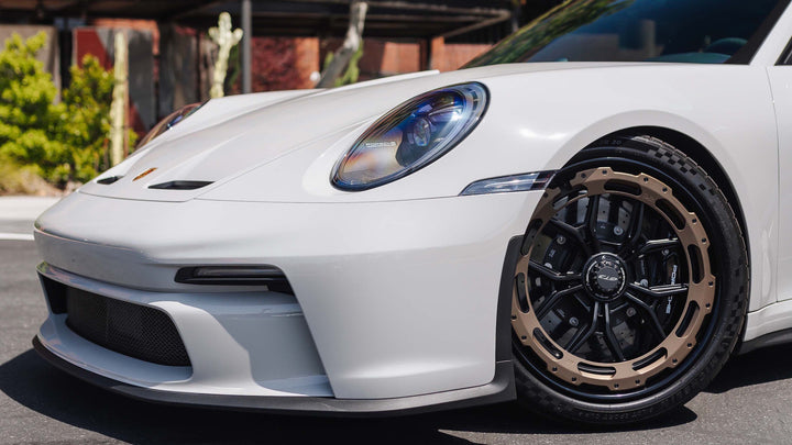 PORSCHE GT3 FORGED WHEELS AND EXHAUST SYSTEM