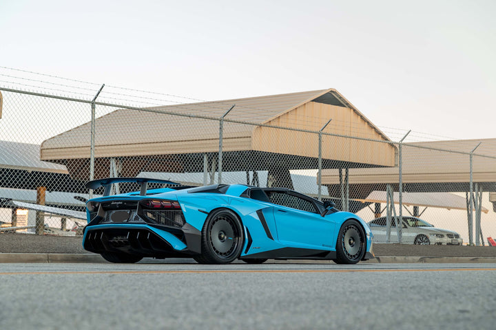 LAMBORGHINI AVENTADOR SV FORGED WHEELS AND EXHAUST SYSTEM