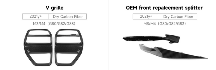 BMW M3/M4 (G80/G82/G83) PARTS 2021y+