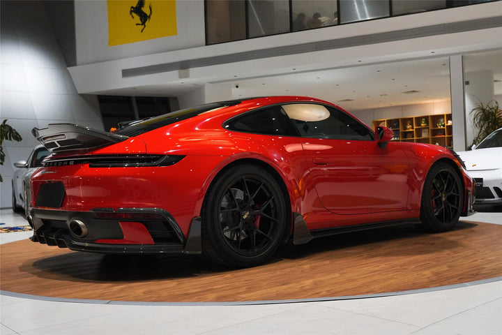 PORSCHE 911 / 992 CARRERA & 4 & 4S & TARGA & CABRIOLET SD-SPORT DESIGN MODEL BKSSII STYLE REAR BUMPER VENT TRIMS