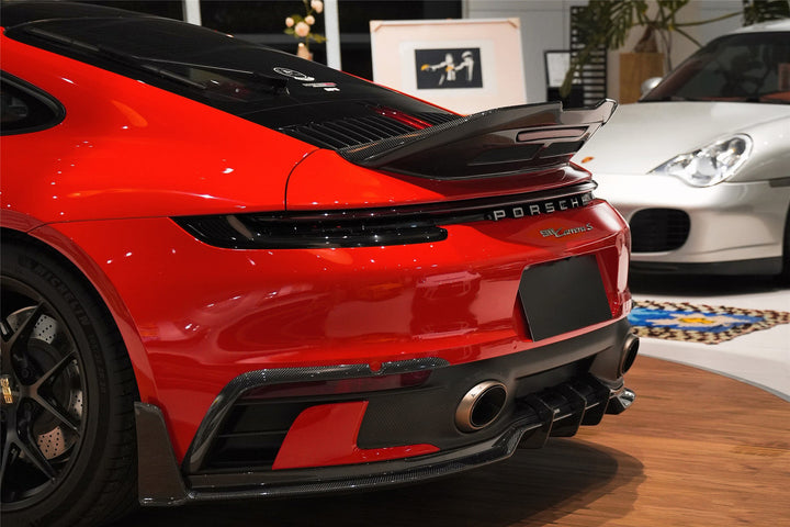 PORSCHE 911 / 992 CARRERA & 4 & 4S & TARGA & CABRIOLET SD-SPORT DESIGN MODEL BKSSII STYLE REAR BUMPER VENT TRIMS