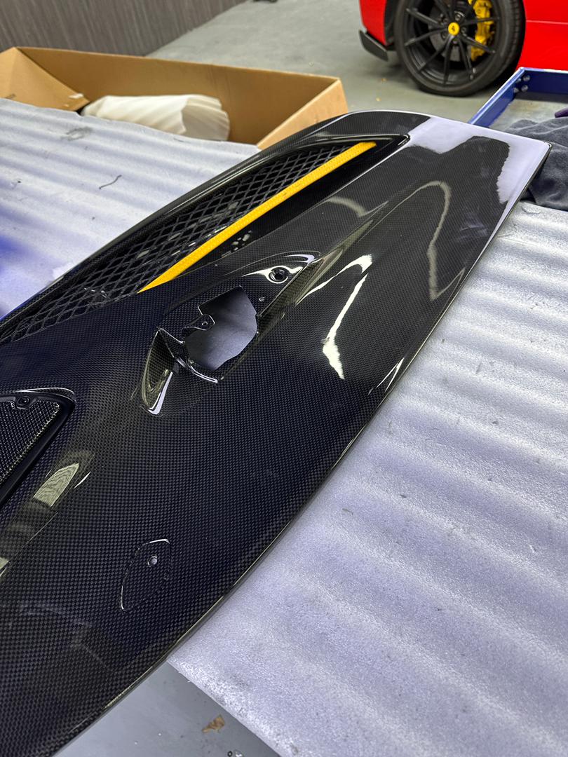FERRARI 488 PISTA CARBON FIBER DOOR INSERTS