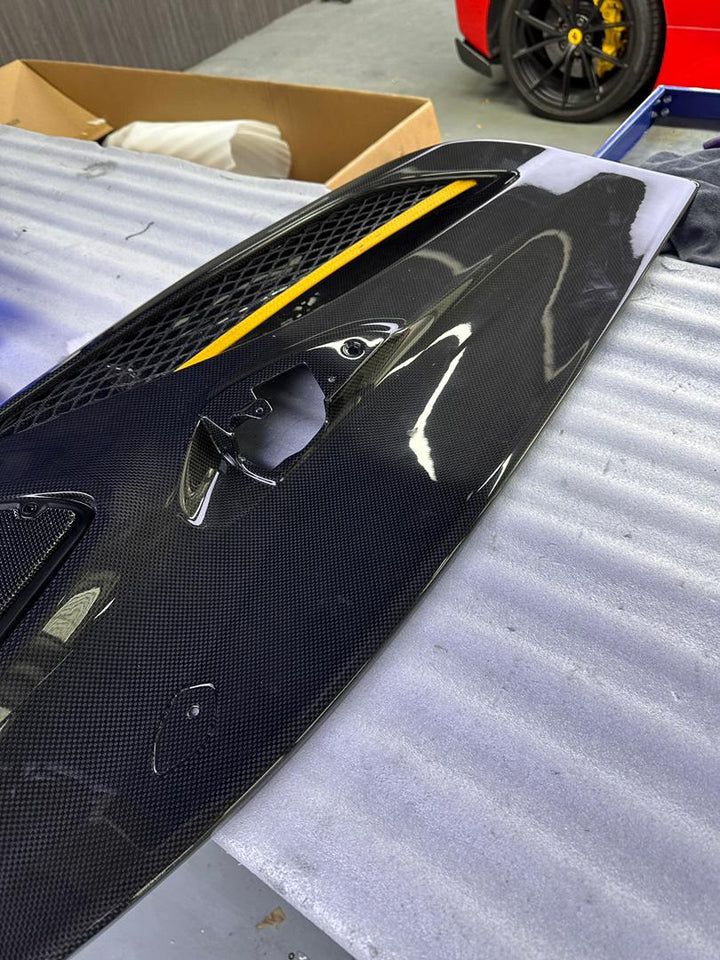 FERRARI 488 PISTA CARBON FIBER DOOR INSERTS
