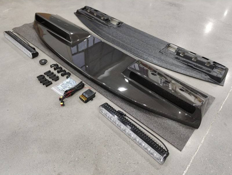 LAND ROVER DEFENDER FRONT ROOF SPOILER WITH LED