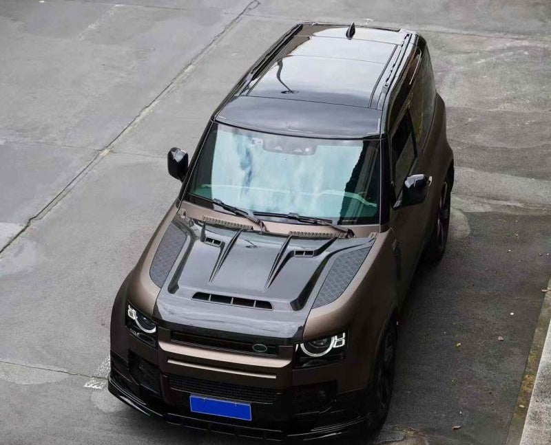 LAND ROVER DEFENDER L663 DRY CARBON FIBER ENGINE HOOD