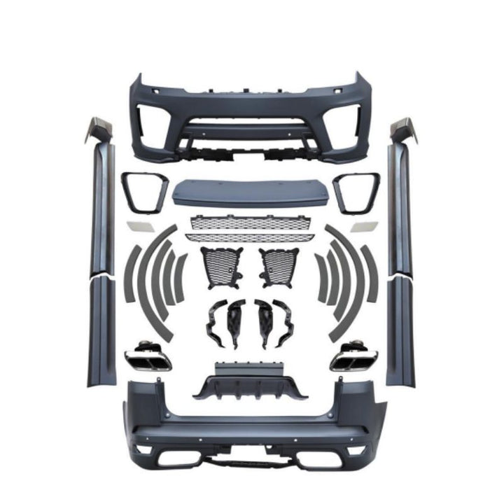 RANGE ROVER SPORT BODY KIT UPGRADE SVR STYLE WITH LIGHTS 2014-2017