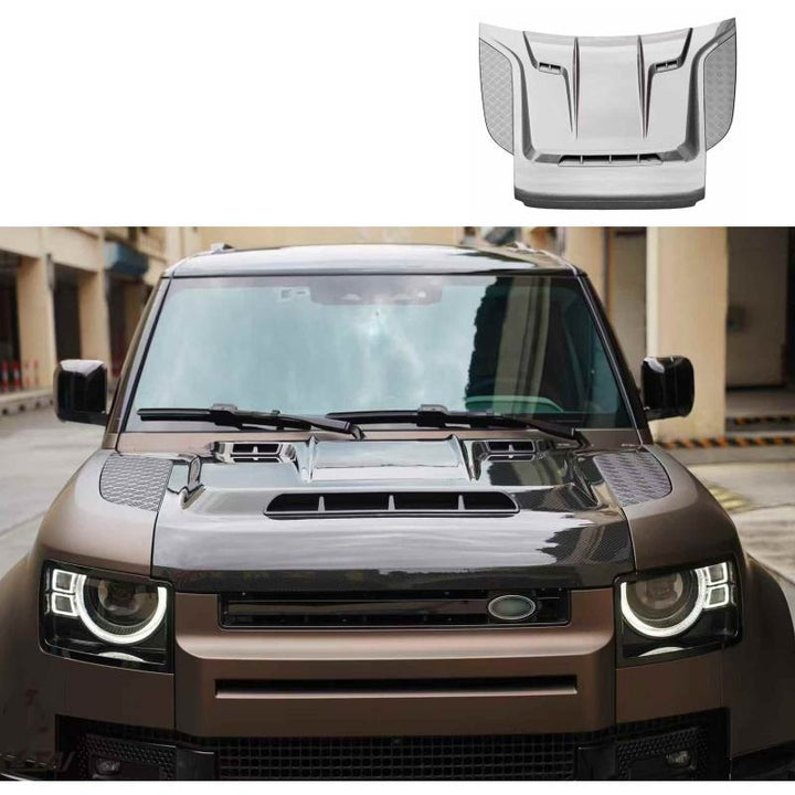 LAND ROVER DEFENDER L663 DRY CARBON FIBER ENGINE HOOD