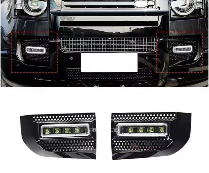 DEFENDER BUMPER LED LIGHT FRONT YELLOW WHITE 2018-2023