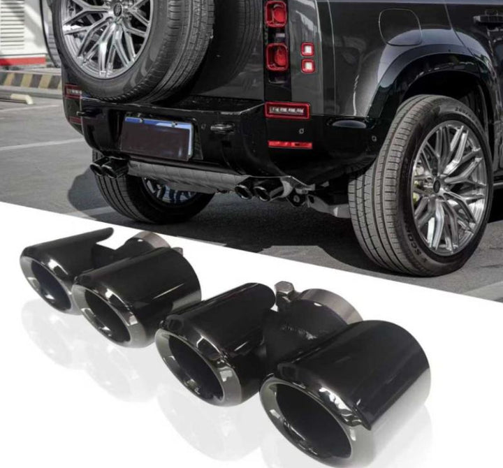 LAND ROVER DEFENDER 90 110 ALUMINUM EXHAUST TIP ROUND 2020+