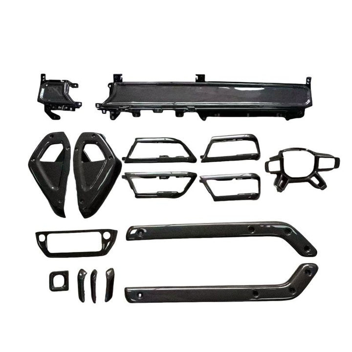 LAND ROVER DEFENDER INTERIOR DRY CARBON FIBER DASHBOARD TRIMS FIT 110 90