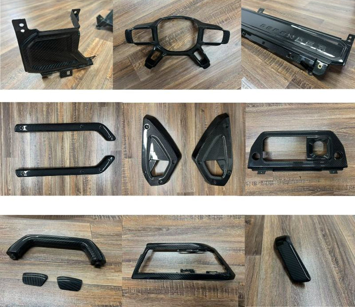 LAND ROVER DEFENDER 90 110 130 DRY CARBON FIBER INTERIOR 2020+