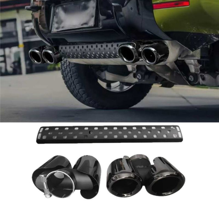 LAND ROVER DEFENDER 90 110 ALUMINUM EXHAUST TIP ROUND 2020+