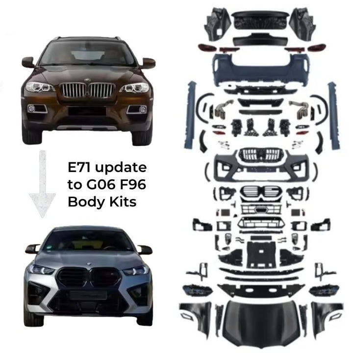 BMW X6 E71 BODY KIT UPGRADE KIT TO G06 2008-2013